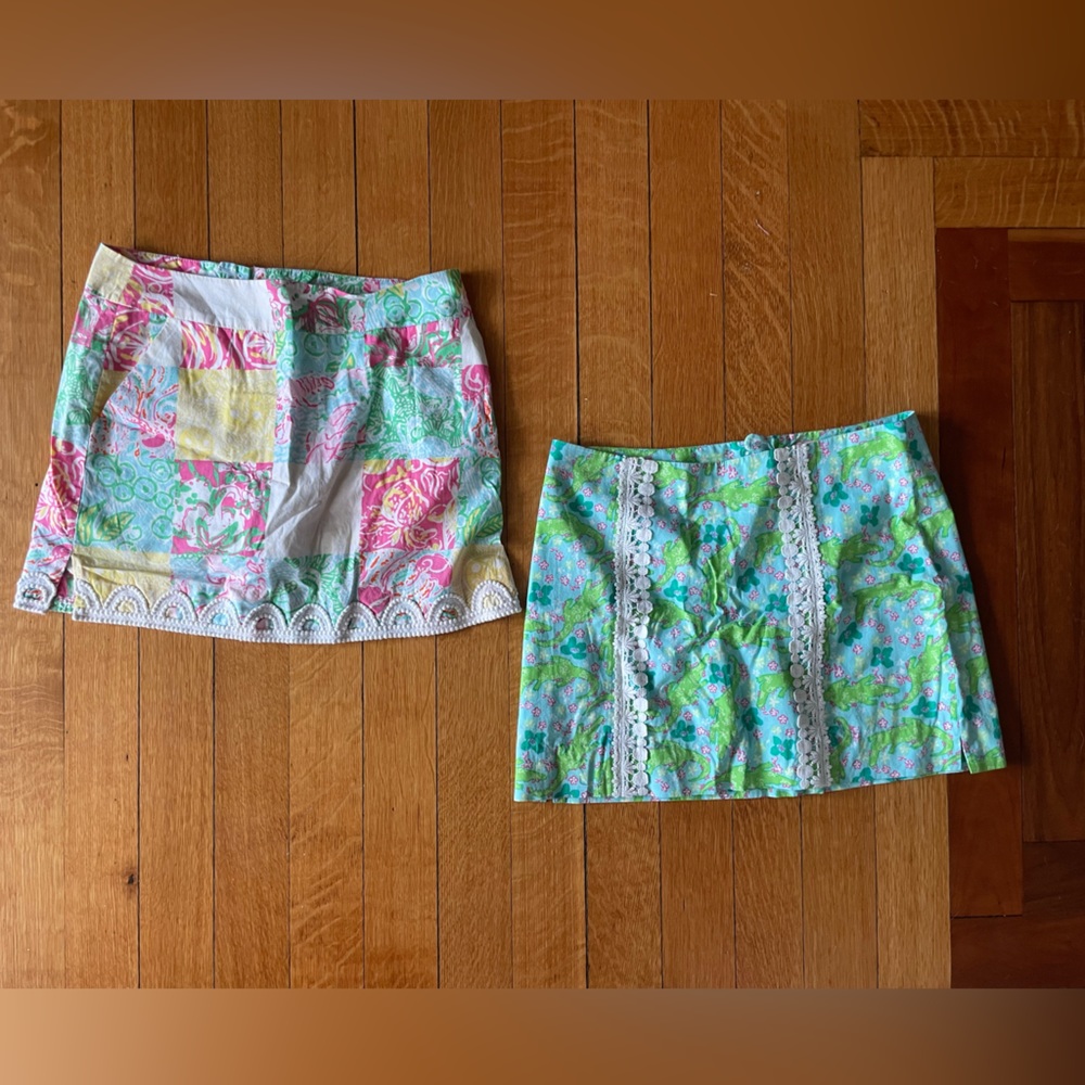 Lilly Pulitzer vintage mini skirts